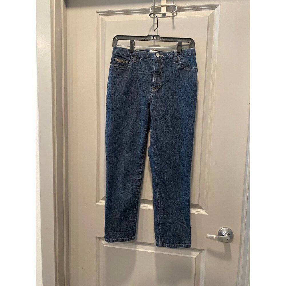 Calvin Klein High Rise Skinny Jeans 8 Stretch Slit Hem